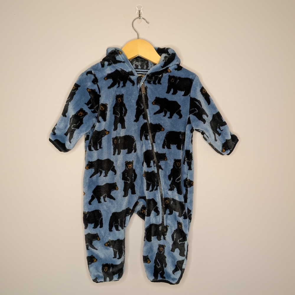 Hatley Blue Bear Print Kids Jacket
